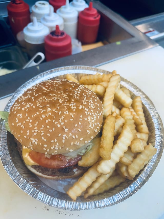 California Cheeseburger w/ Fries.