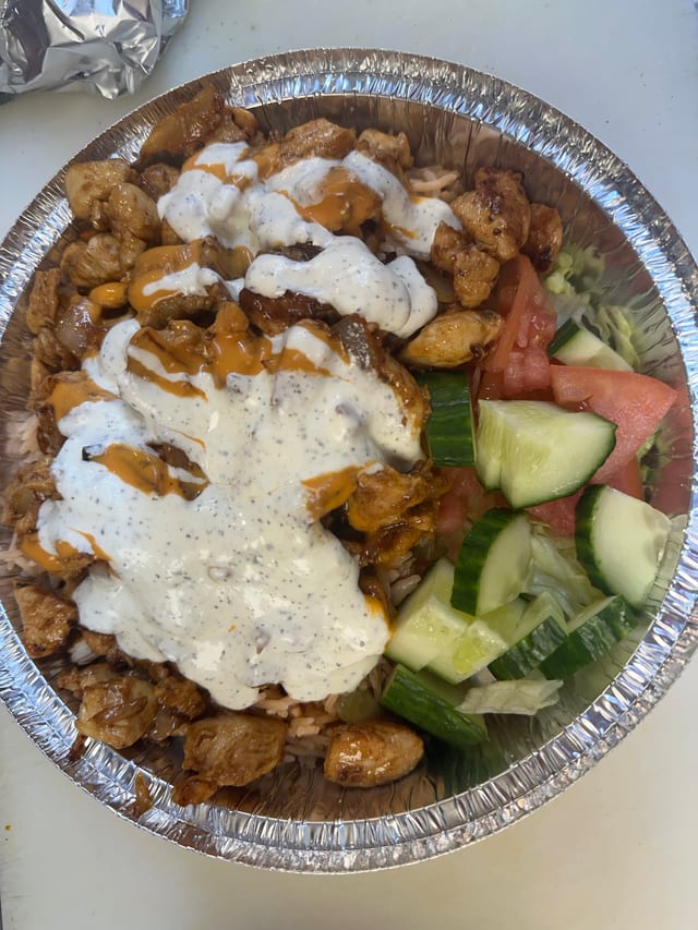 Chicken Gyro Platter.