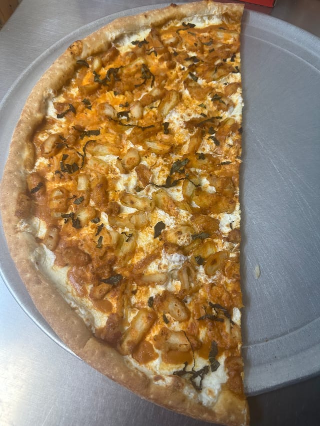 Chicken Vodka Pizza.