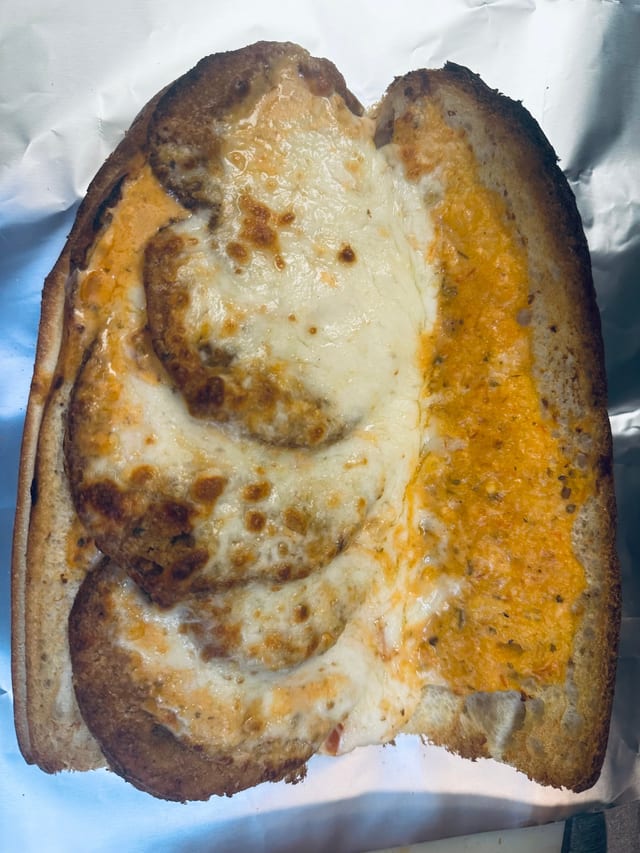 Eggplant Parm Sandwich.