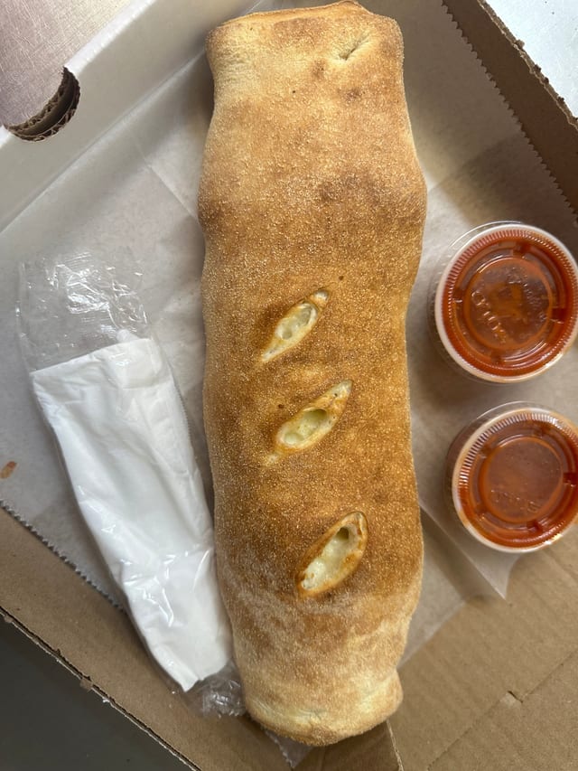 Grilled Chicken Stromboli.